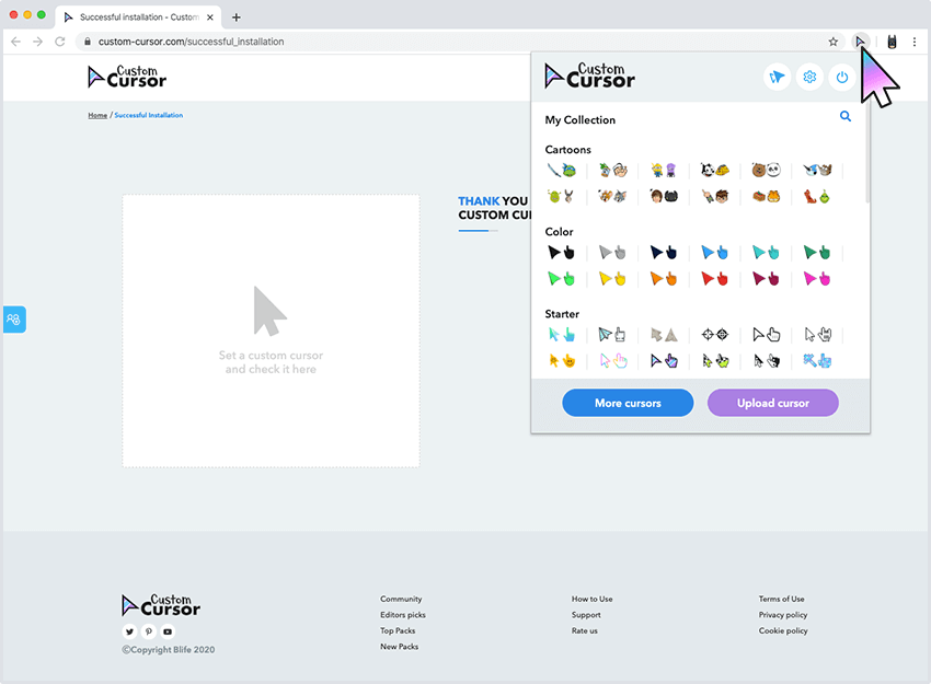 Custom Cursor - Microsoft Apps