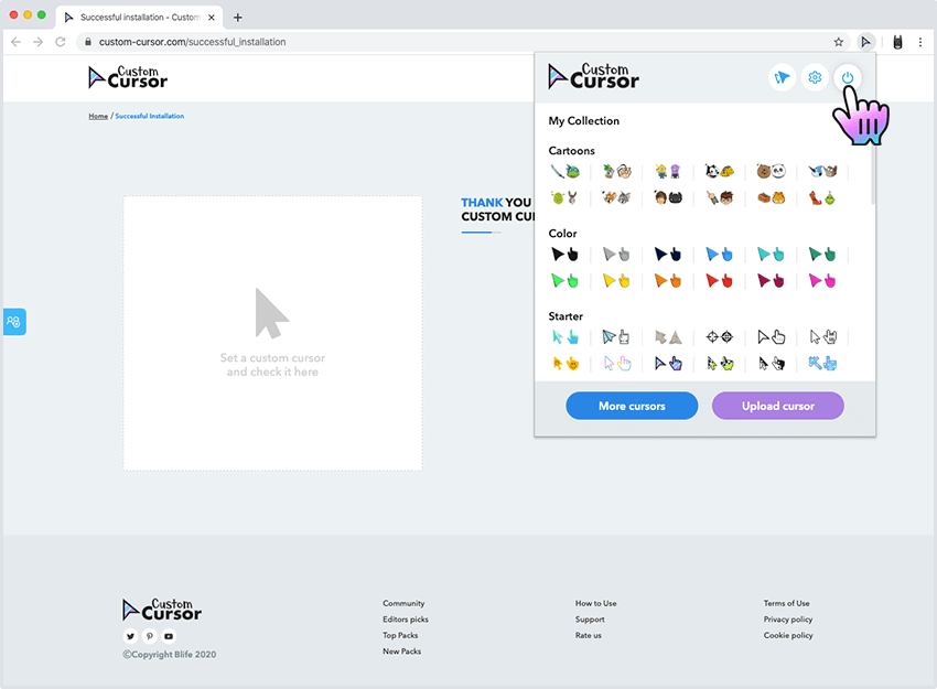 Custom Cursor for Chrome™