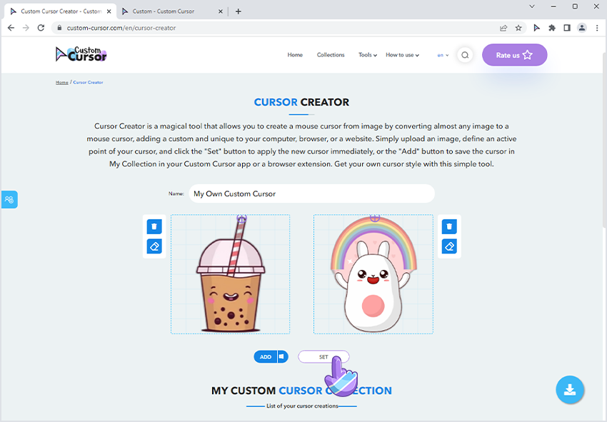 How To Use Custom Cursor Creator Tool Custom Cursor