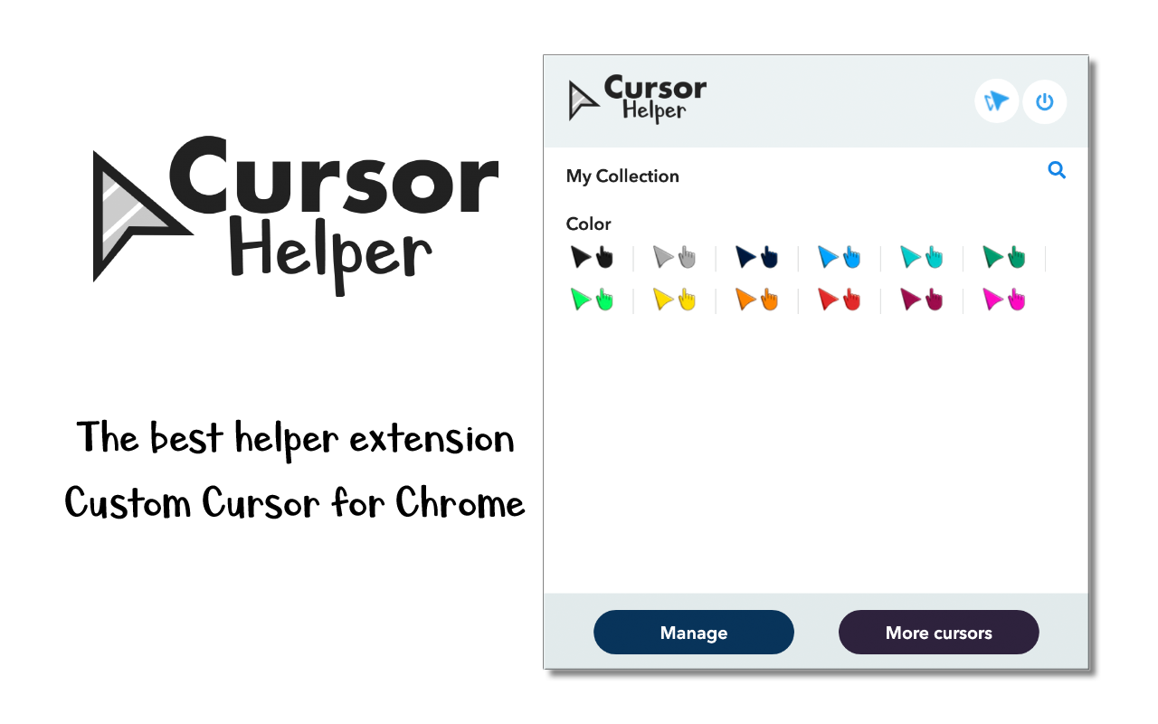 custom cursor without having to download extesion