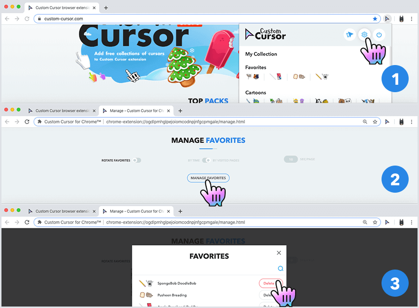 How To Use Custom Cursor Browser Extension