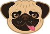 funny pug dog cursor